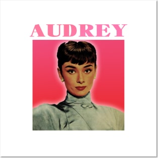 Audrey-Retro Potrait Posters and Art